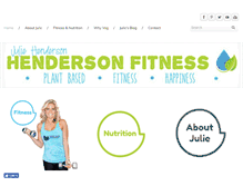 Tablet Screenshot of hendersonfitness.com